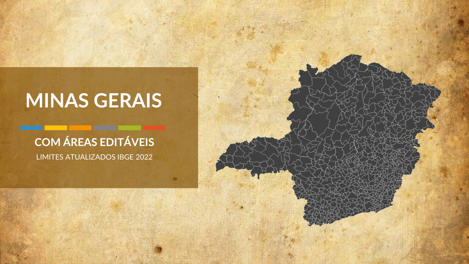 Mapas de Minas Gerais Municípios e Regiões Powerpoint Mapas BR