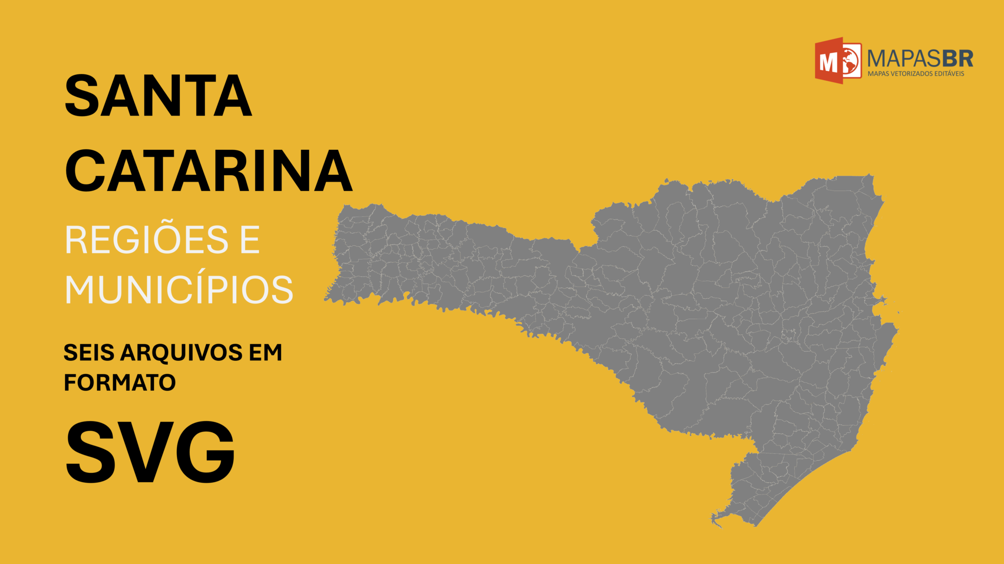 Mapas De Santa Catarina Municípios E Regiões Em Svg Mapas Br